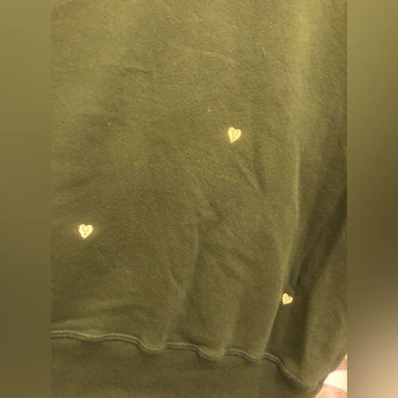 🤩 “THE GREAT” SIZE 3 GREEN SWEATSHIRT W/ EMBROIDERED ❤️’s! 🌟 - Picture 10 of 16